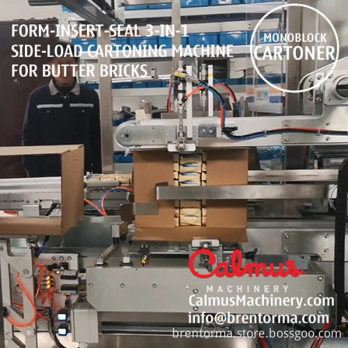 Cartoning Machine Monoblock Case Packer for Packaging Butter Bricks